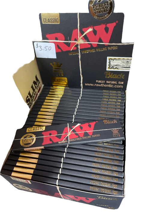 Raw Black Rolling Papers (Single Pack)