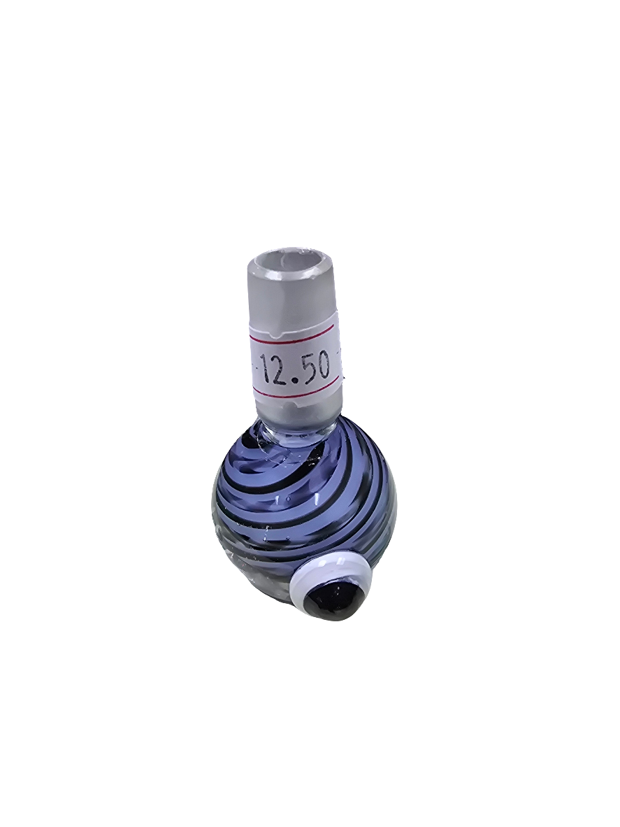 Blue swirl bowl with eye decal