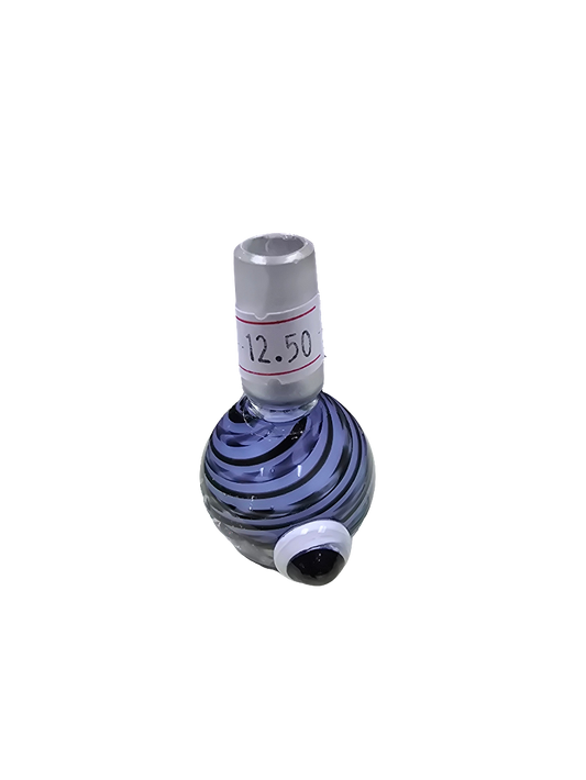 Blue swirl bowl with eye decal