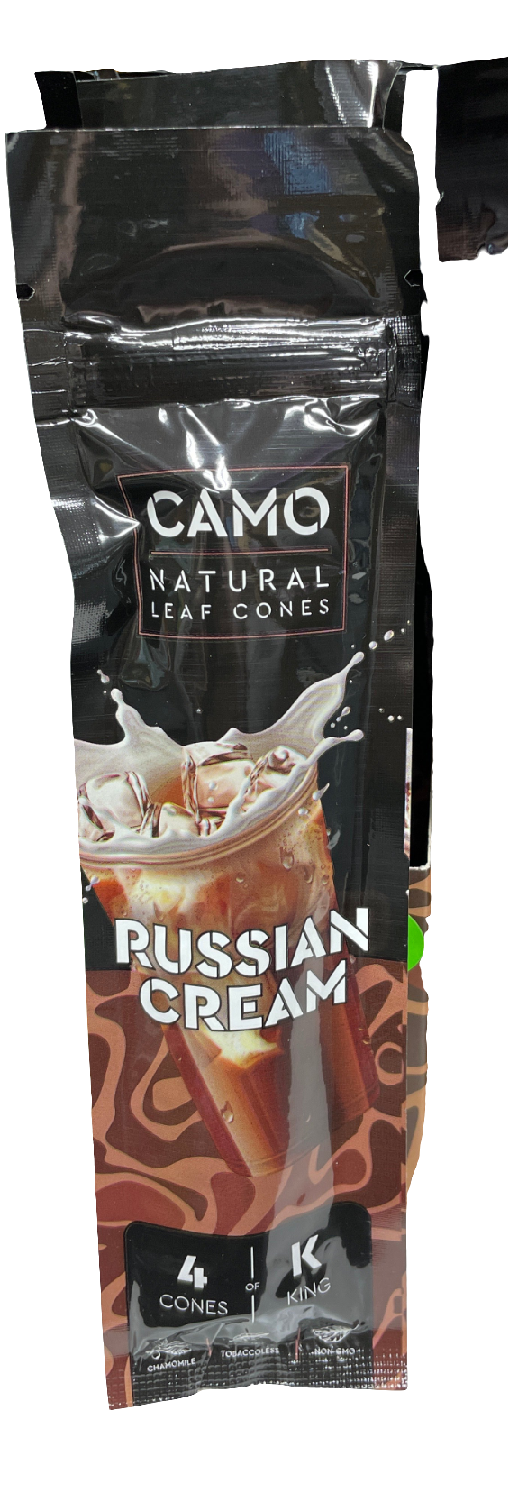 CAMO Natural Leaf King Size Cones - 4 Pack - Russian Cream
