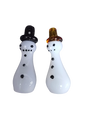 Snow man glass pipe