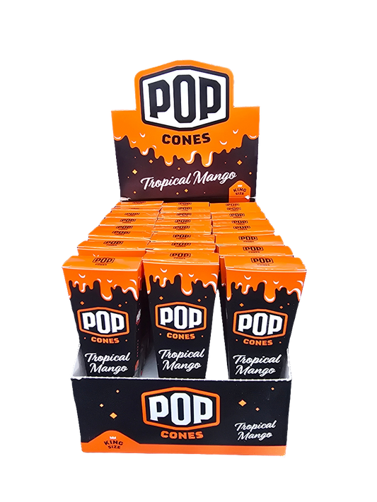 Pop cones tropical mango 3 king sized ultra thin cones
