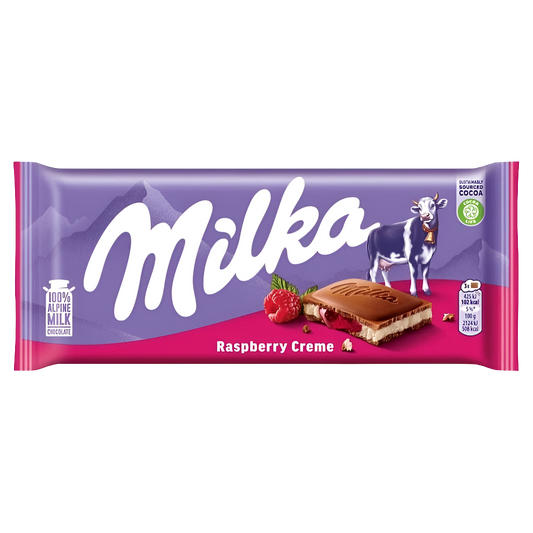 Milka Raspberry Creme 100g (European)