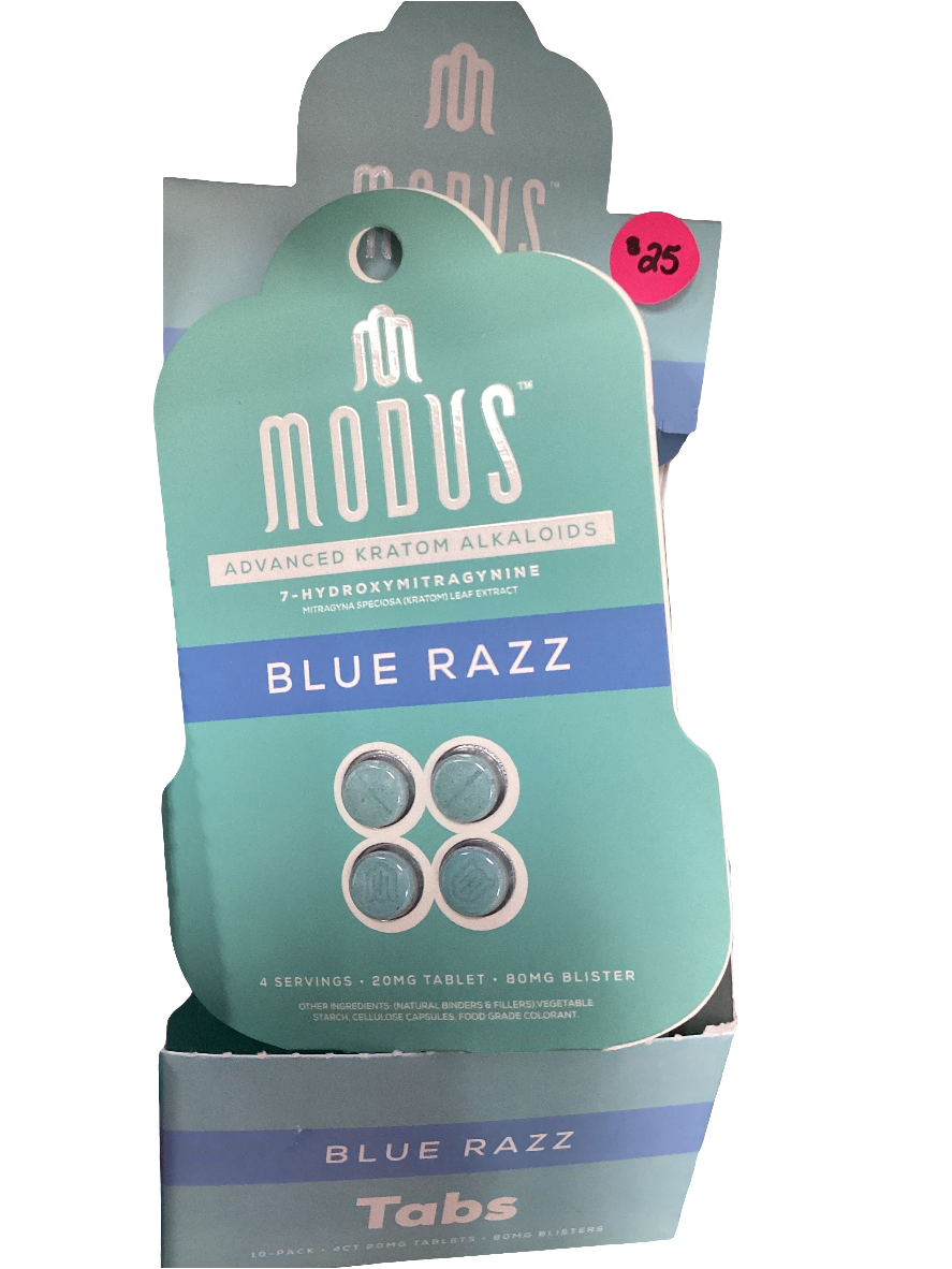 MODUS Advanced Kratom Alkaloids - 80mg - 4 Tab - Blue Razz