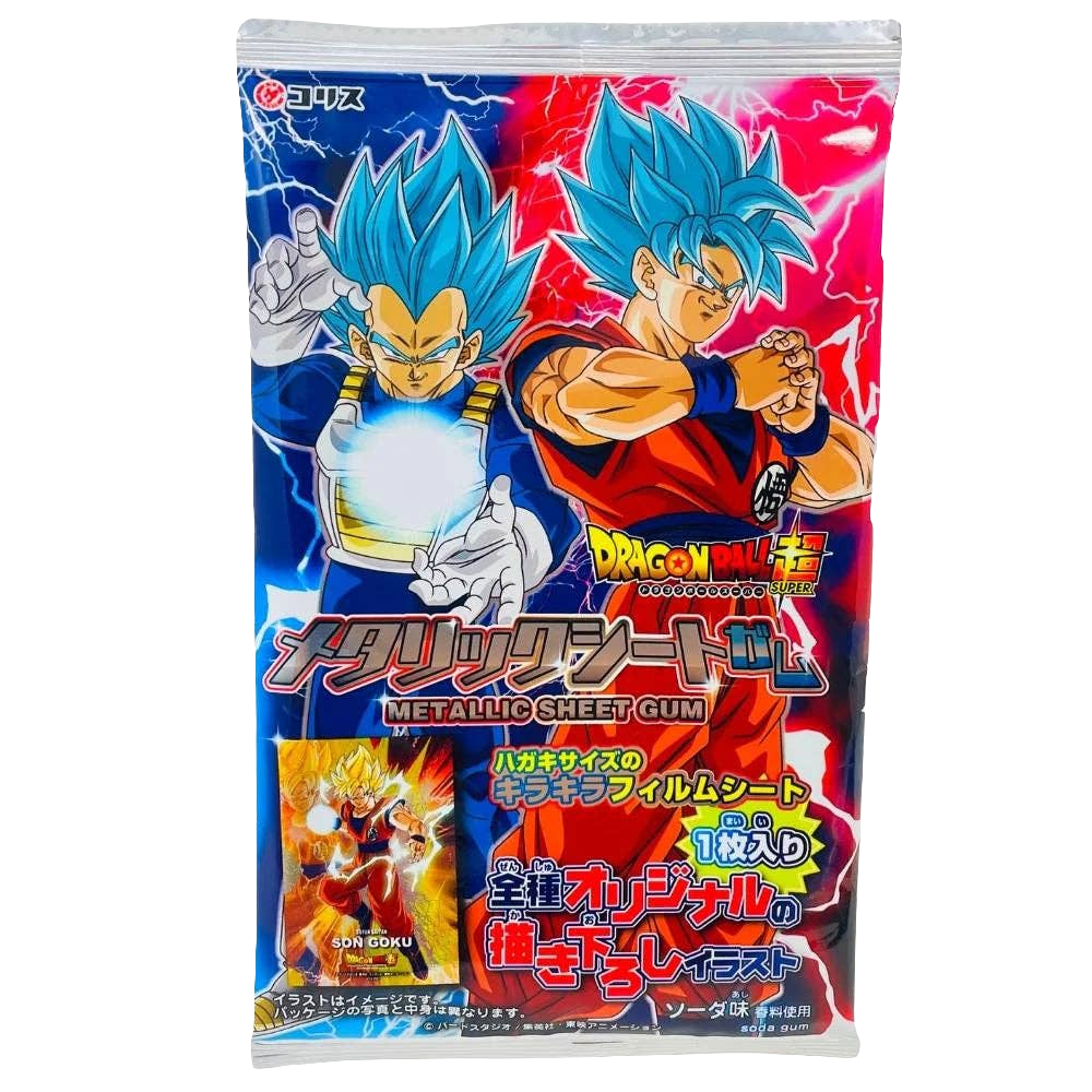 Coris DB Metallic Sheet Gum with a Dragon Ball Card (Box of 15) (Japan)