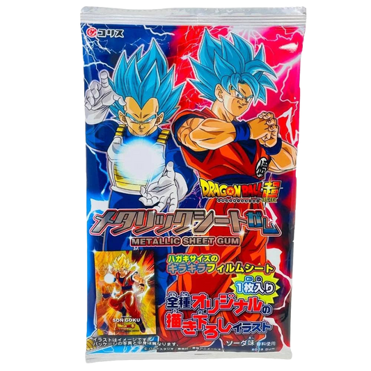 Coris DB Metallic Sheet Gum with a Dragon Ball Card (Box of 15) (Japan)