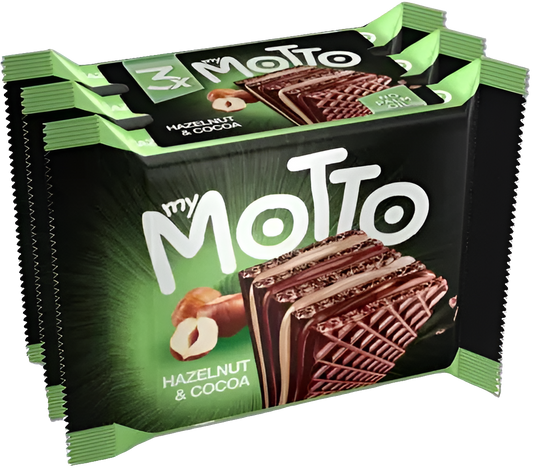 My Motto 3 pack Hazelnut & Cocoa Wafers (European)