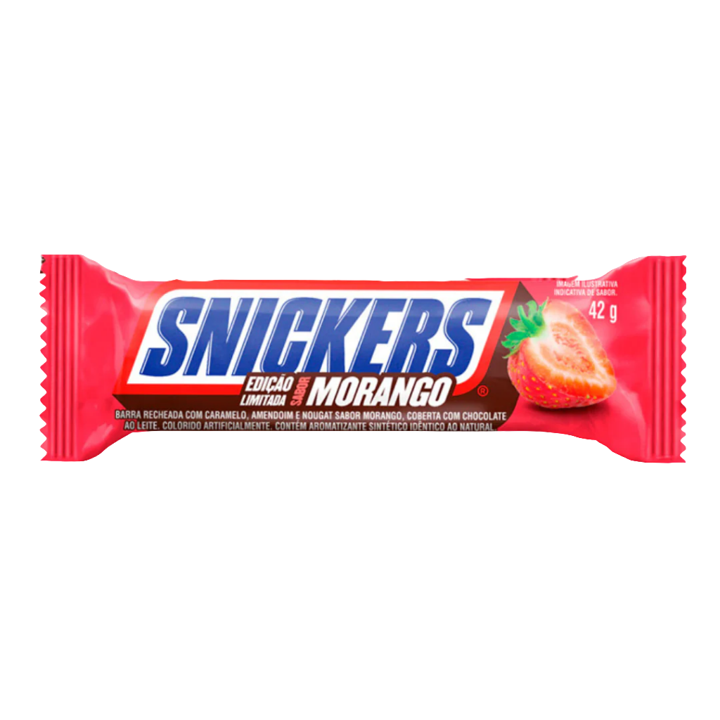 Snickers Morango Chocolate Bar Limited Edition