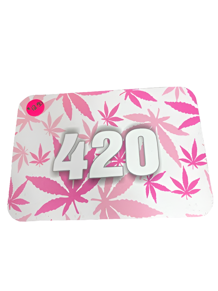 4/20 Rolling Tray Magnetic Lid -PINK