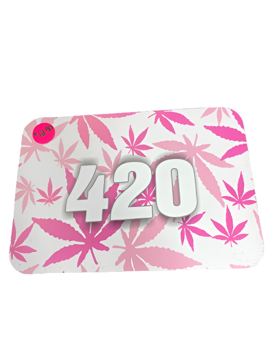 4/20 Rolling Tray Magnetic Lid -PINK