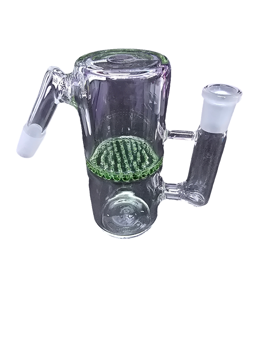 Ash catcher with single honeycomb perc