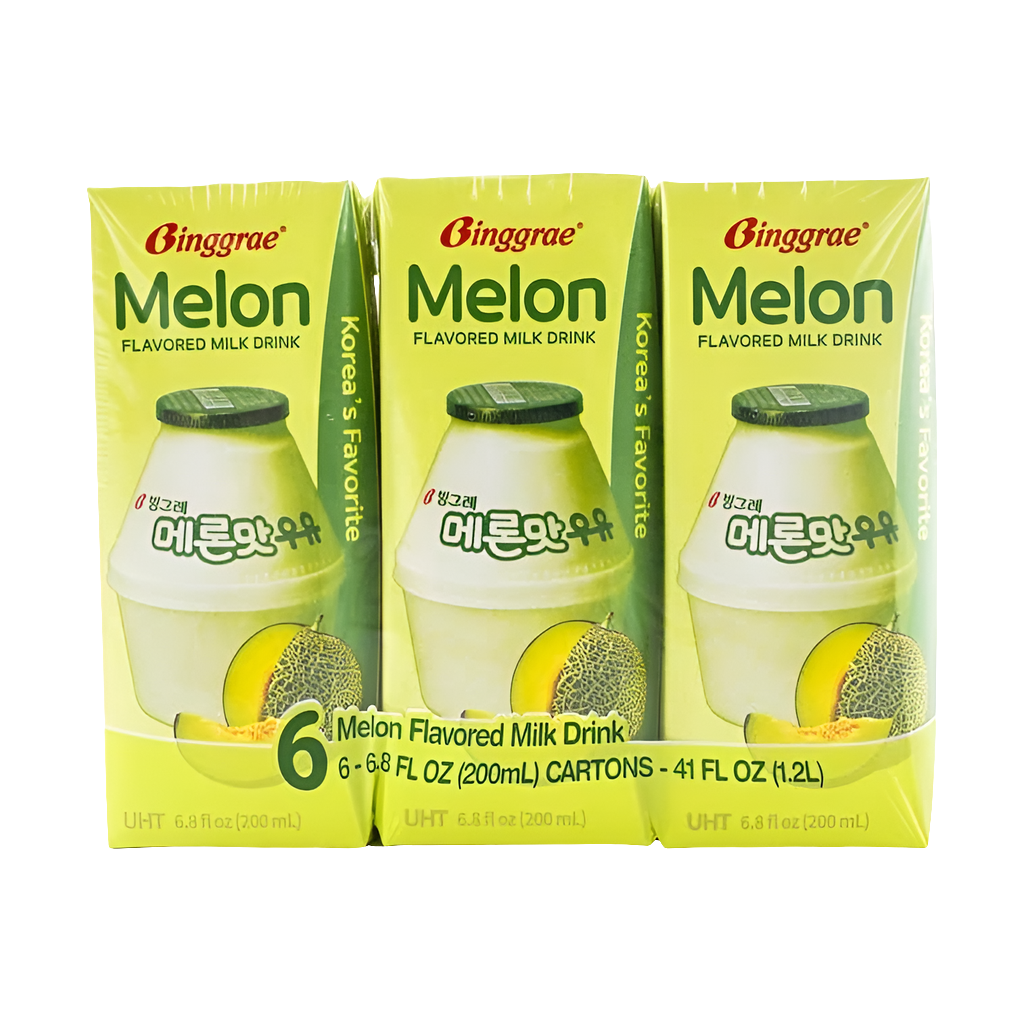 6pk Binggrae Melon Flavored Milk (Korea)