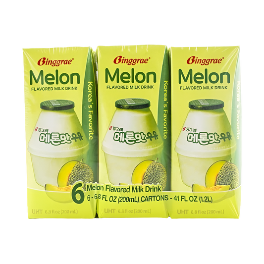 6pk Binggrae Melon Flavored Milk (Korea)