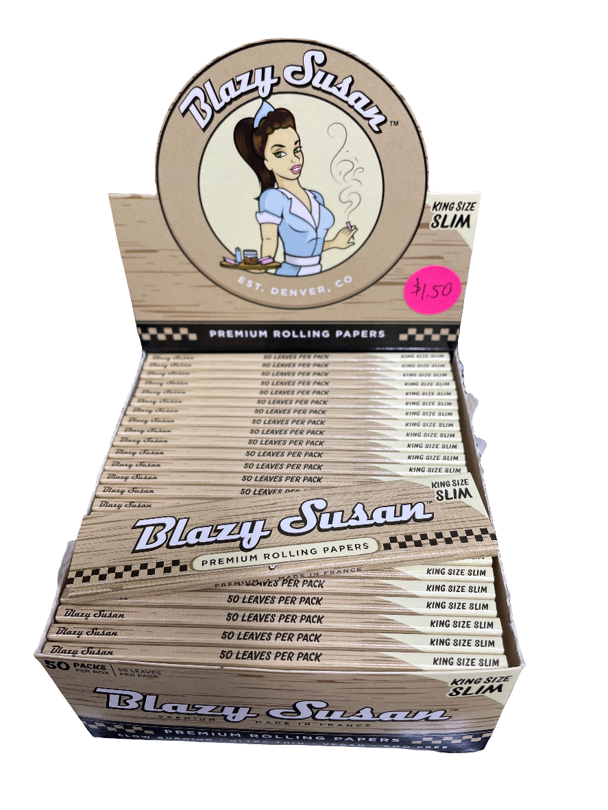 Blazy Susan Premium Rolling Papers- King Size Slim