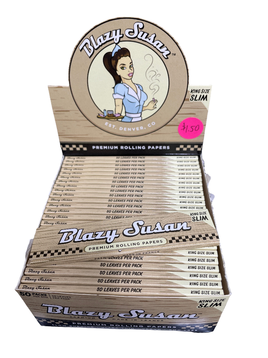 Blazy Susan Premium Rolling Papers- King Size Slim