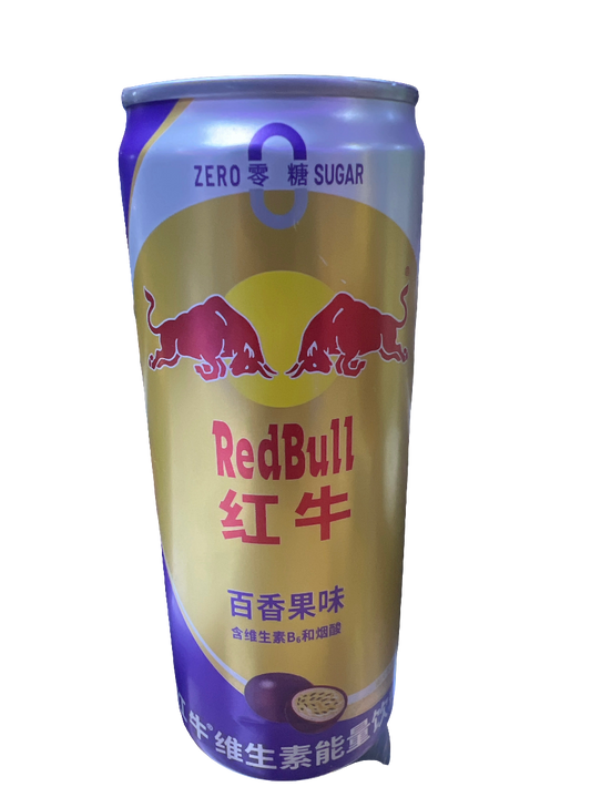 Redbull exotic import- passion fruit -china