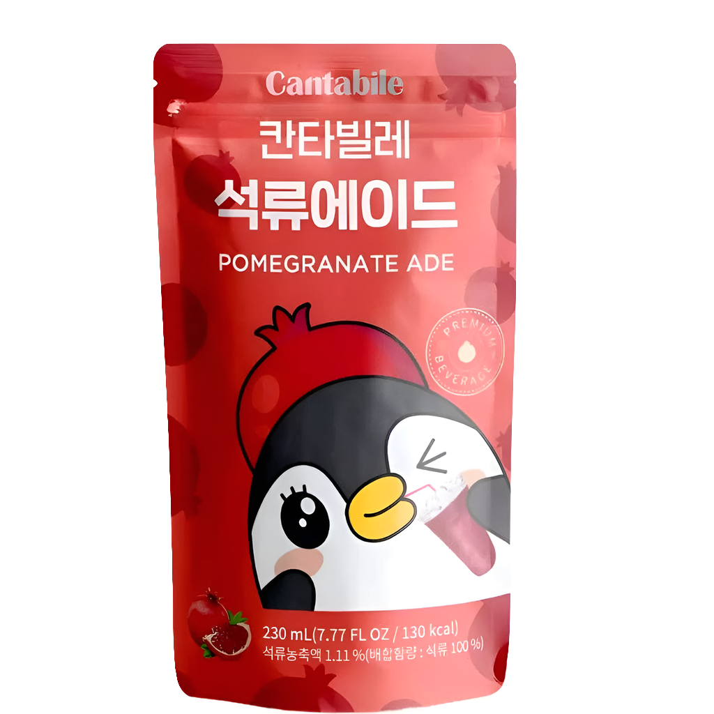 Cantabile Pomegranate Ade Pouch Drink pack of 10x230ml (Korea)