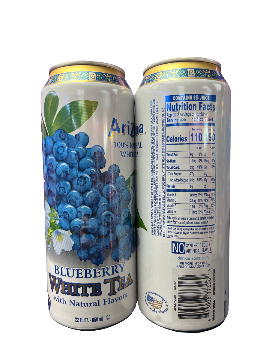 Arizona tea -blueberry white tea