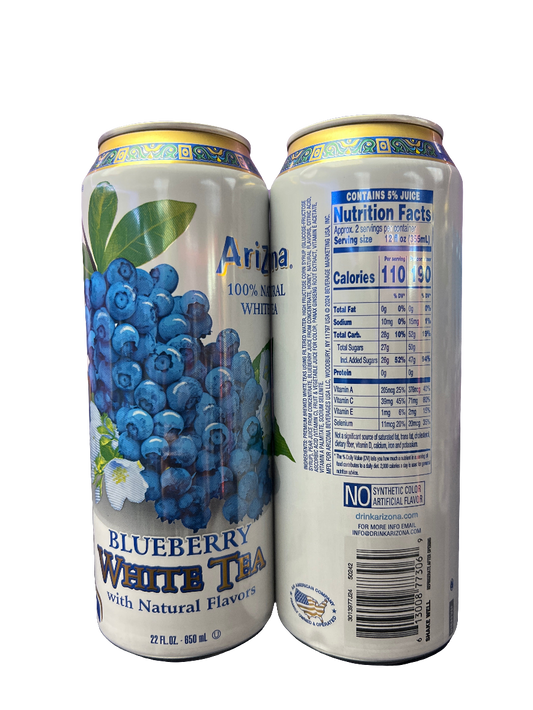 Arizona tea -blueberry white tea