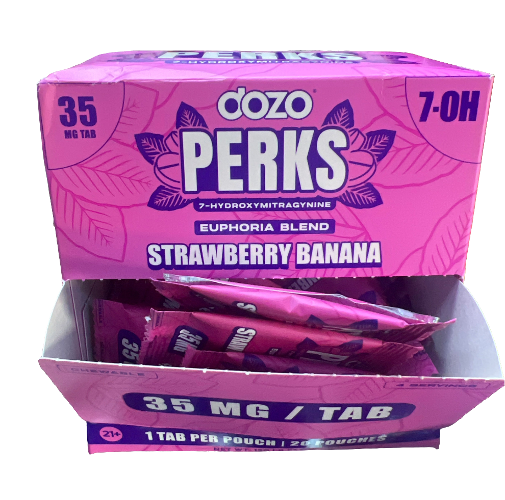 Dozo perks - strawberry banana single tab 35mg