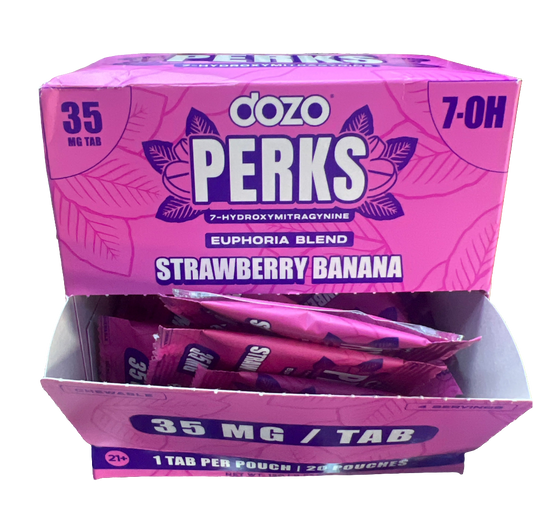 Dozo perks - strawberry banana single tab 35mg