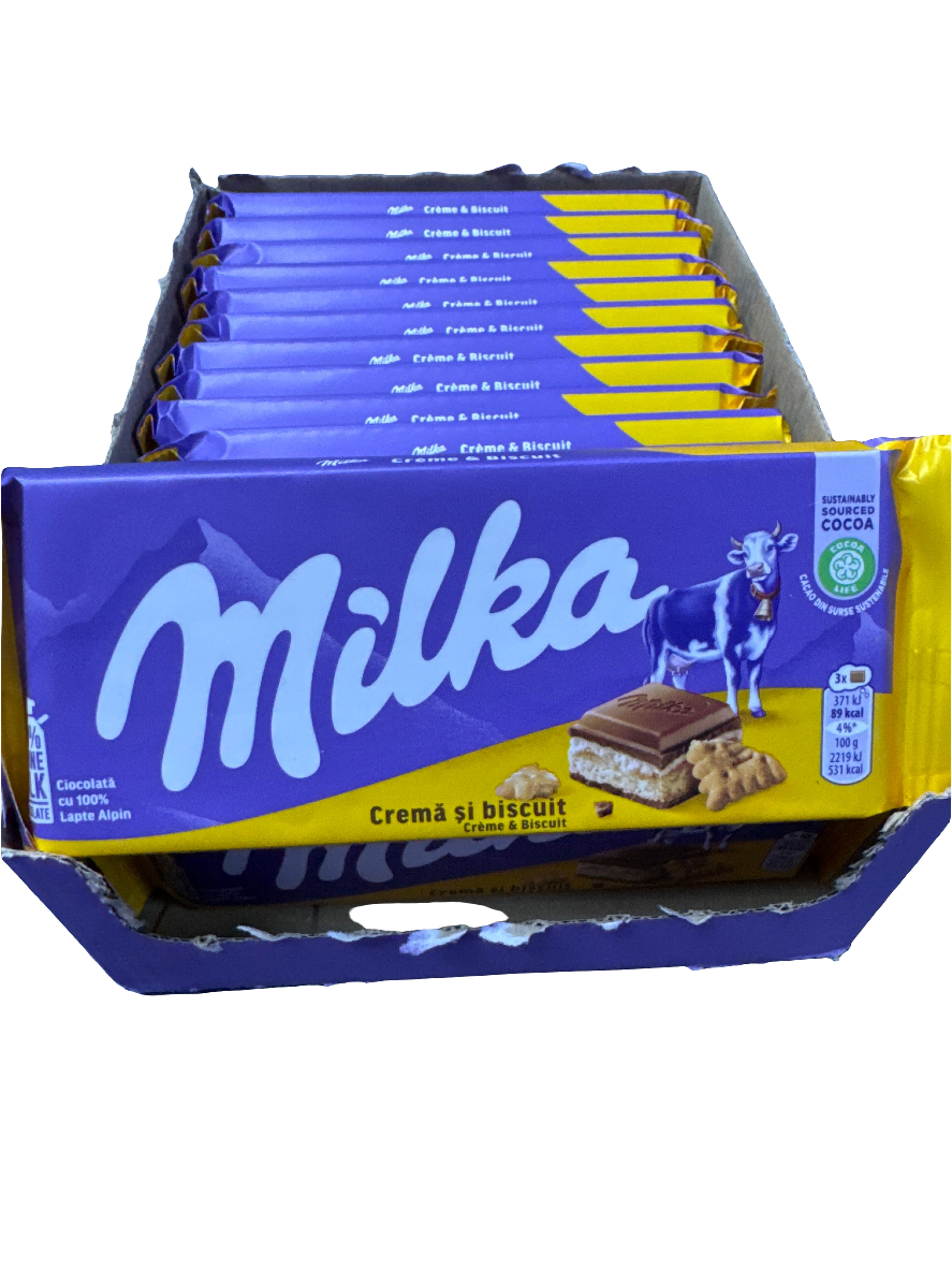 Milka Cream & Biscuits Bar