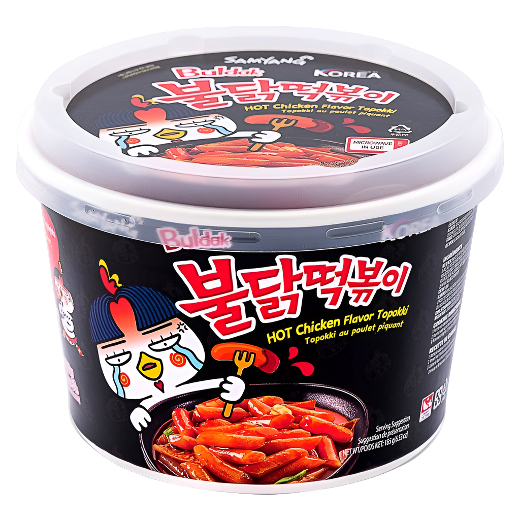 Buldak Topokki Rice Cake Hot Chicken Bowl 6.52oz (Korea)