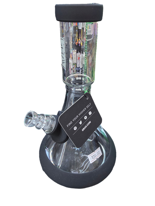 Grav Deco Beaker with Silicone Black