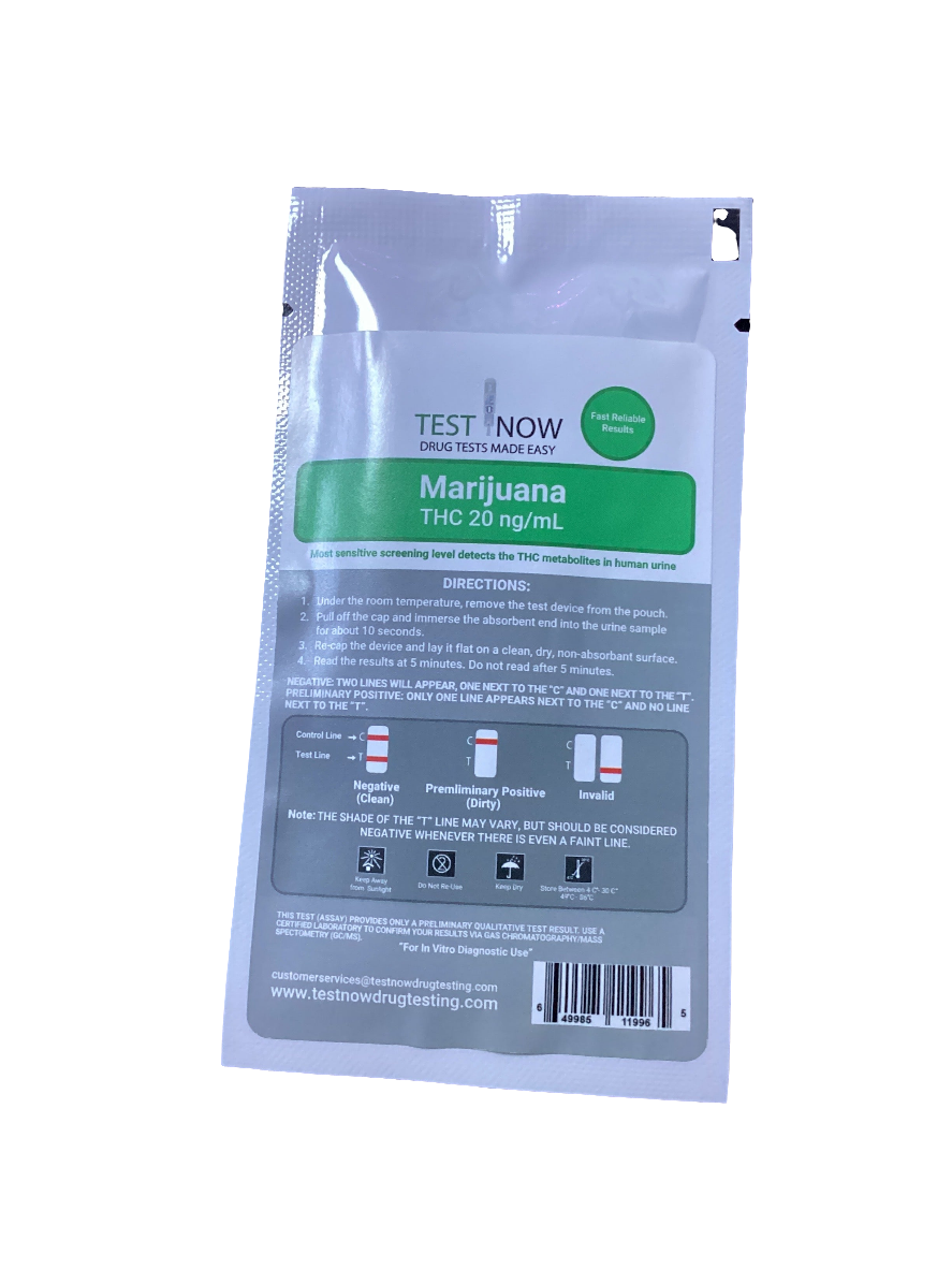 Test Now Marijuana Test - THC 20 ng/mL