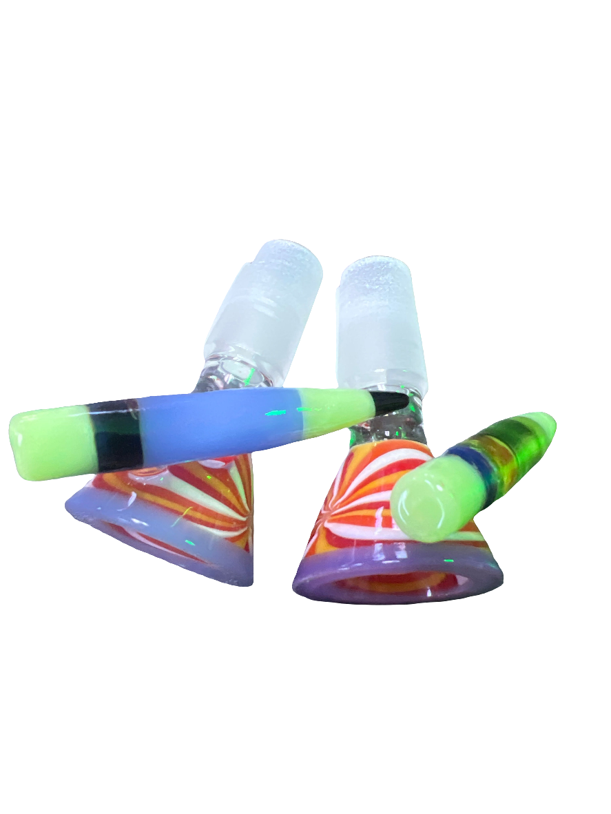 Pencil handle swirl bowl 14mm