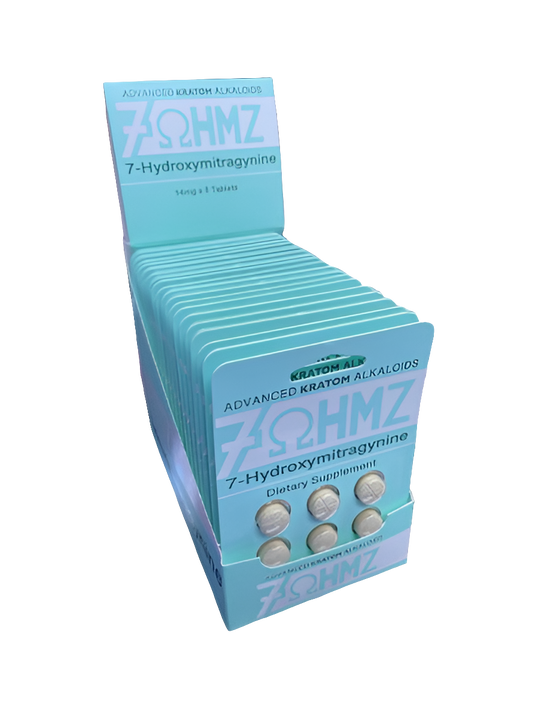 7ohms 7-Hydroxymitragynine 14mg x 6 Tablets - Kratom Extract