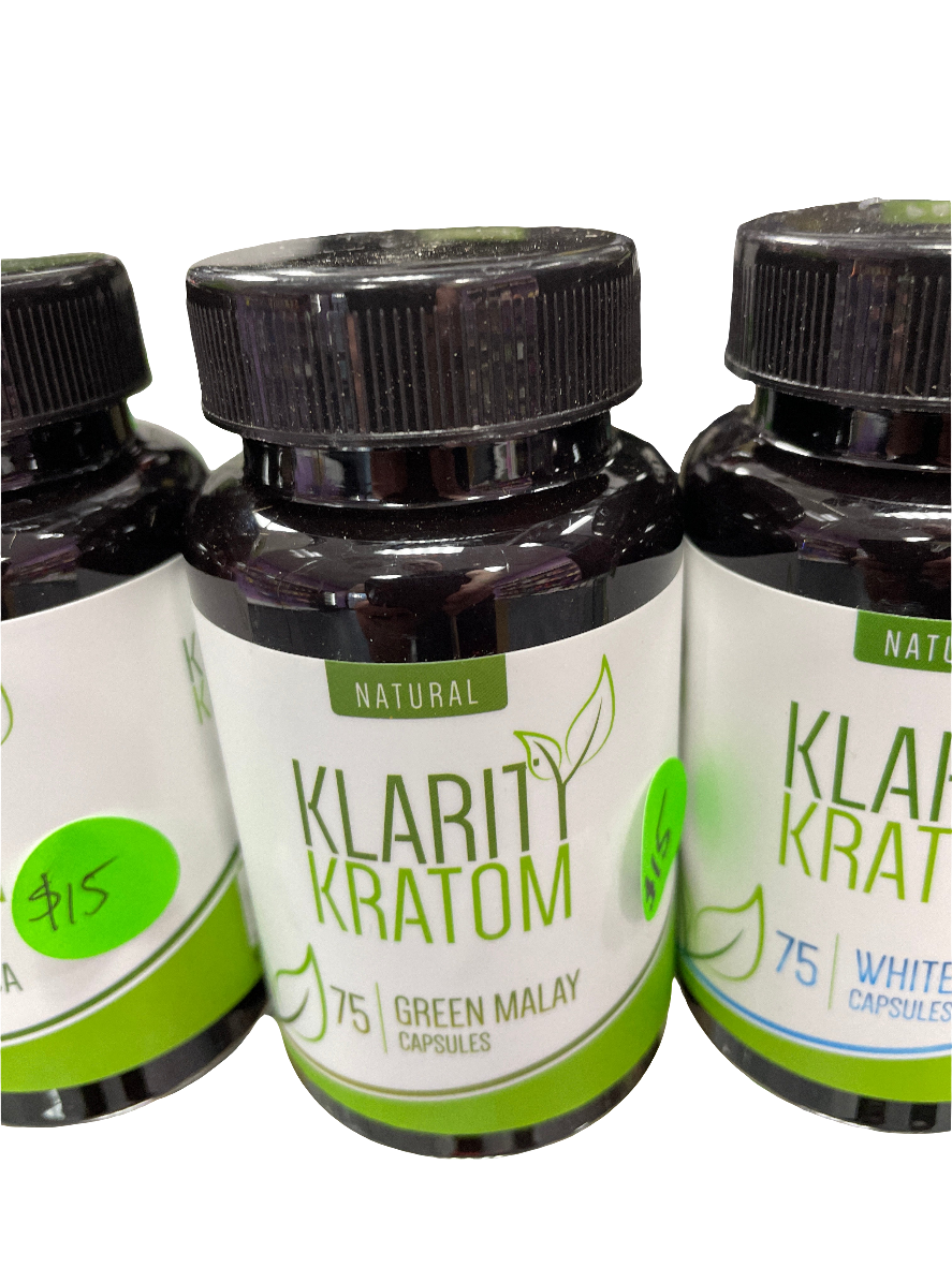 Klarity Kratom 75ct Caps - 500mg - Green Malay