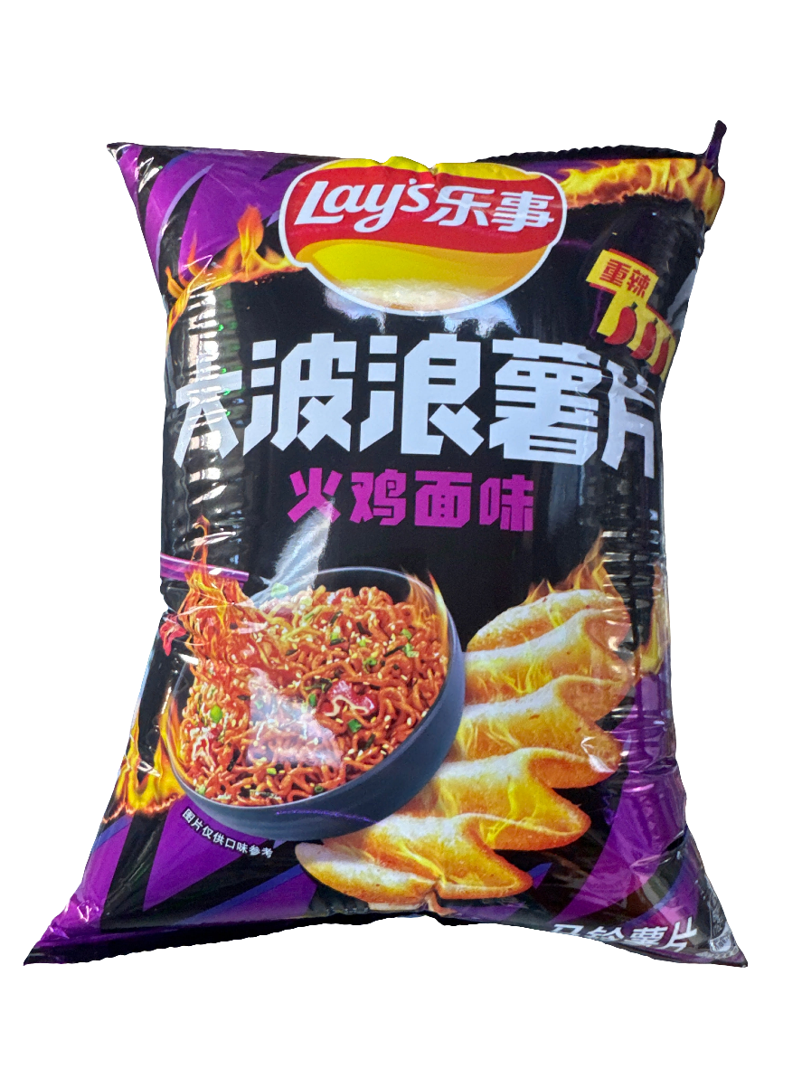 Lays Wavy Buldak Noodles Flavor
