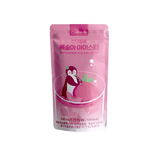 Cantabile Peach Iced Tea Pouch Drink  (Korea)