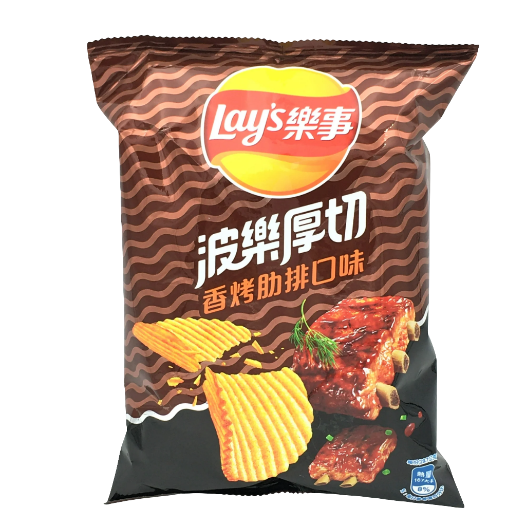Lays Chips Family Bag - Roasted Ribs (Taiwan)
