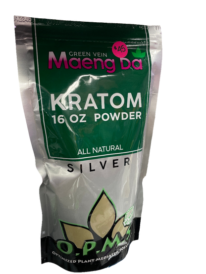 O.P.M.S. Kratom Powder - 16oz - Green Vein Maeng Da