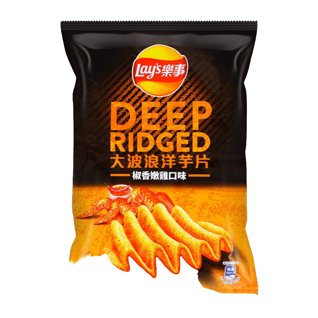 Lays Chips Deep Ridge Pepper Chicken 1.9oz (China)