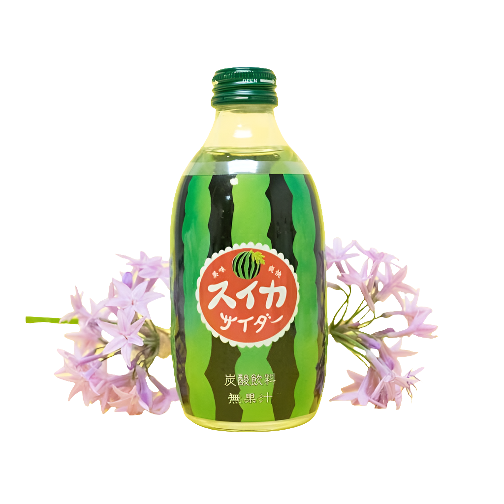 Tomomasu Watermelon Soda 300ml Glass Bottle (Japan)