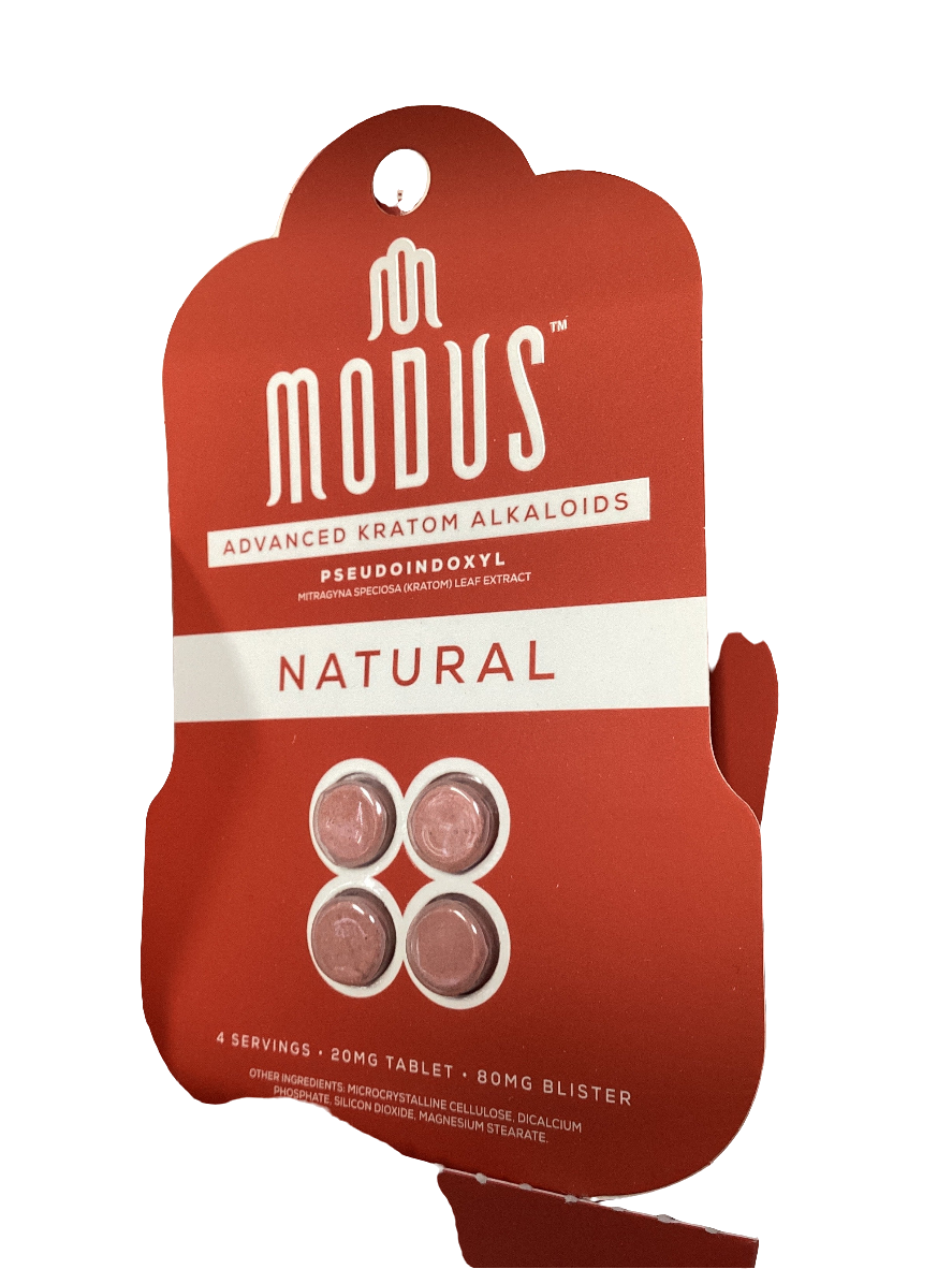 MODUS Advanced Kratom Alkaloids Pseudoindoxyl - 80mg - 4 Tab - Natural