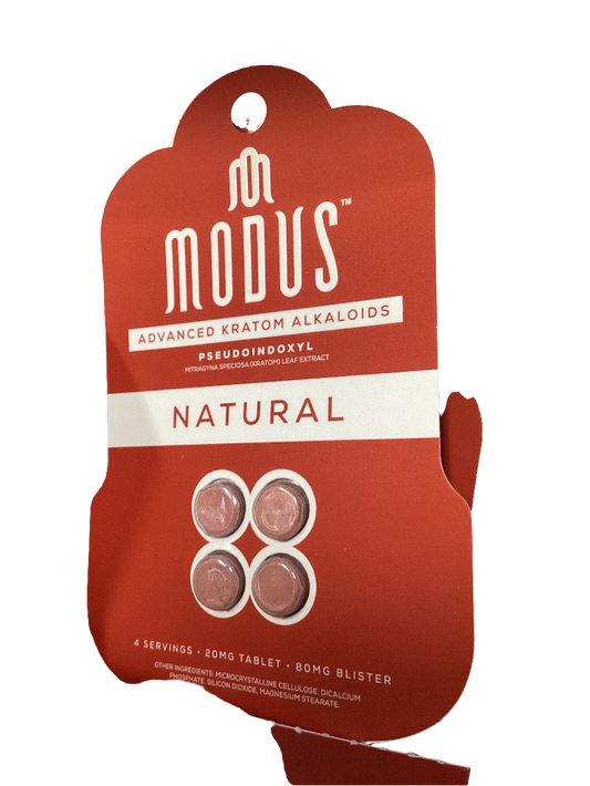 MODUS Advanced Kratom Alkaloids Pseudoindoxyl - 80mg - 4 Tab - Natural