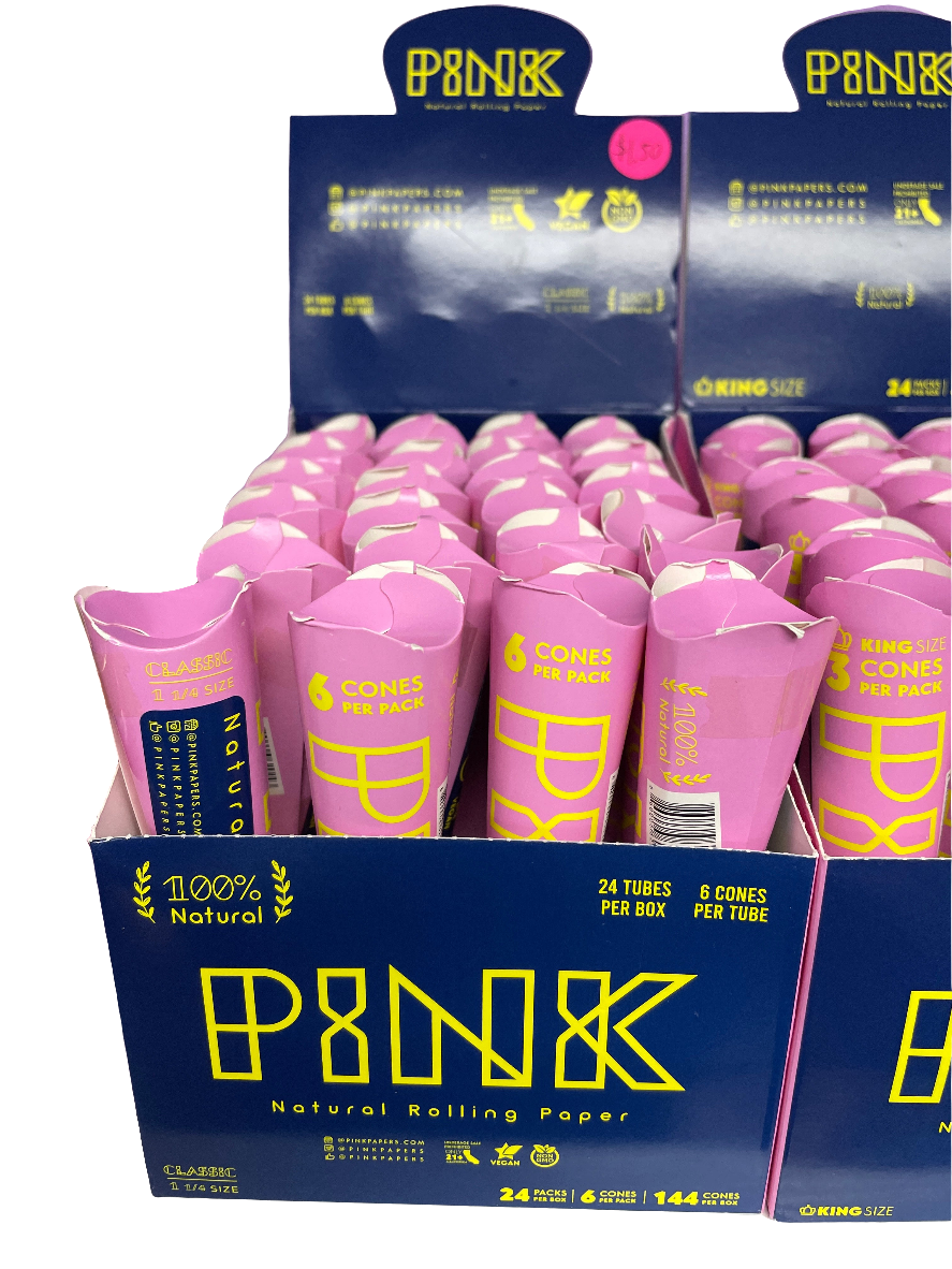 Pink - 1 1/4" Cones - 6 Pack