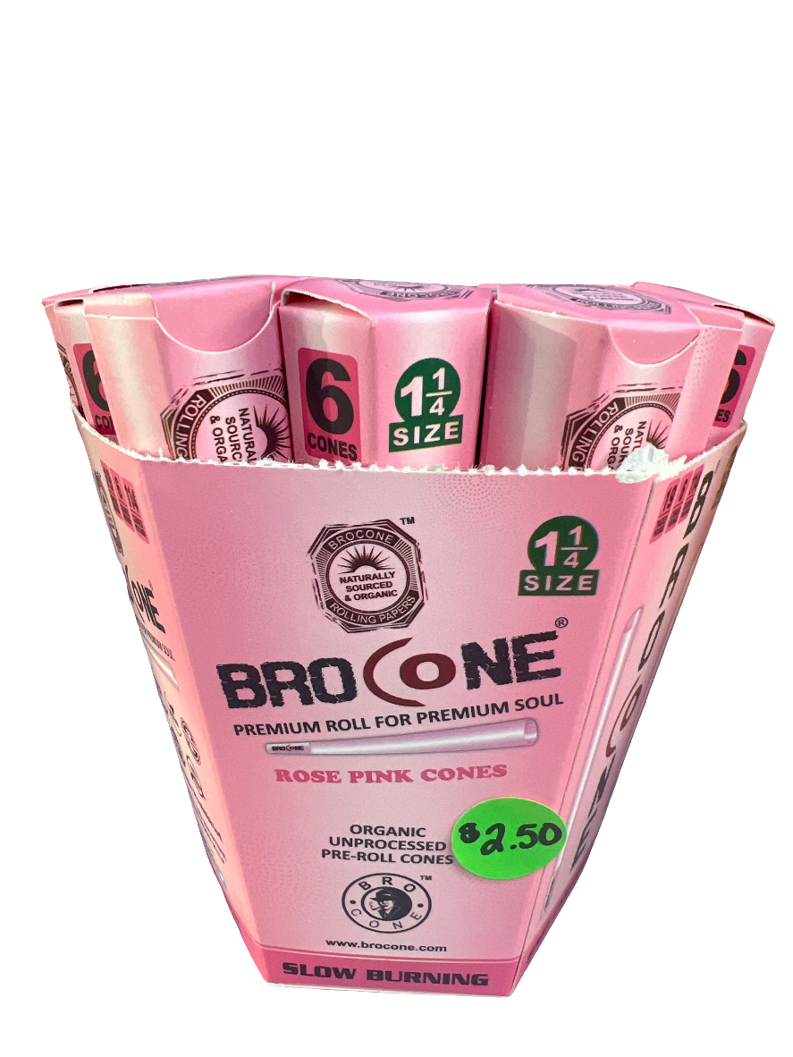 Bro Cone Rose Pink Cones 1 1/4 (6 Pack)