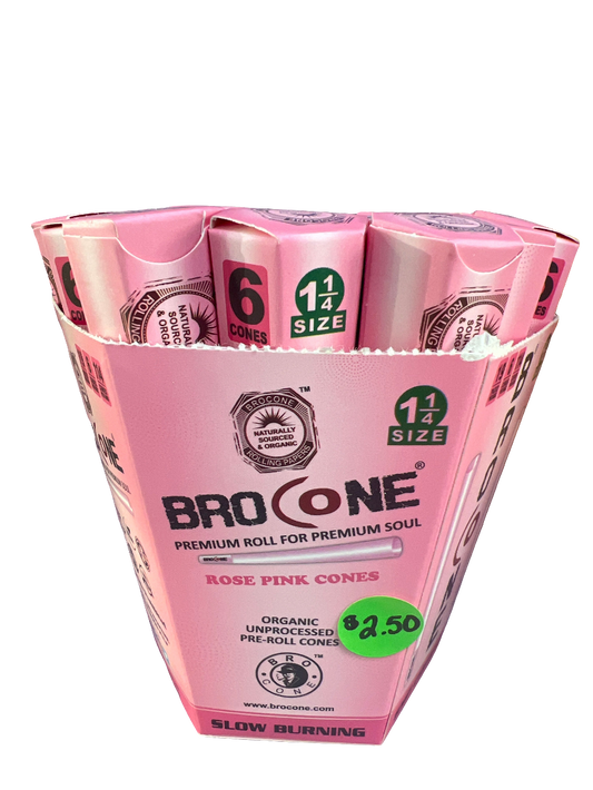 Bro Cone Rose Pink Cones 1 1/4 (6 Pack)