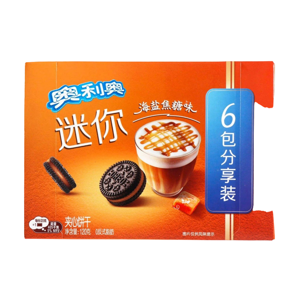 Oreo Mini Sandwich Cookies Salted Caramel 120g (China)