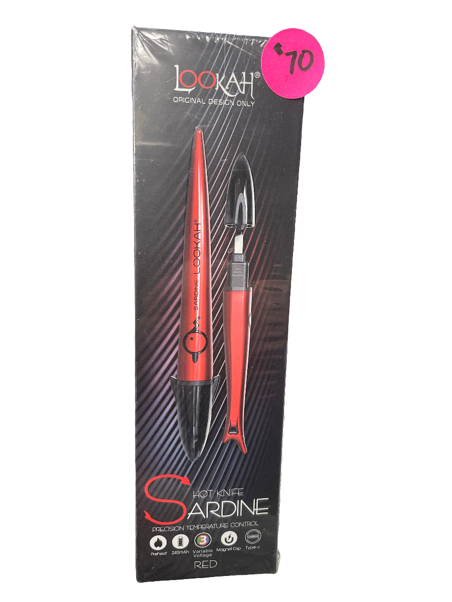 Lookah Sardine- Hot Knife for Concentrates - Red