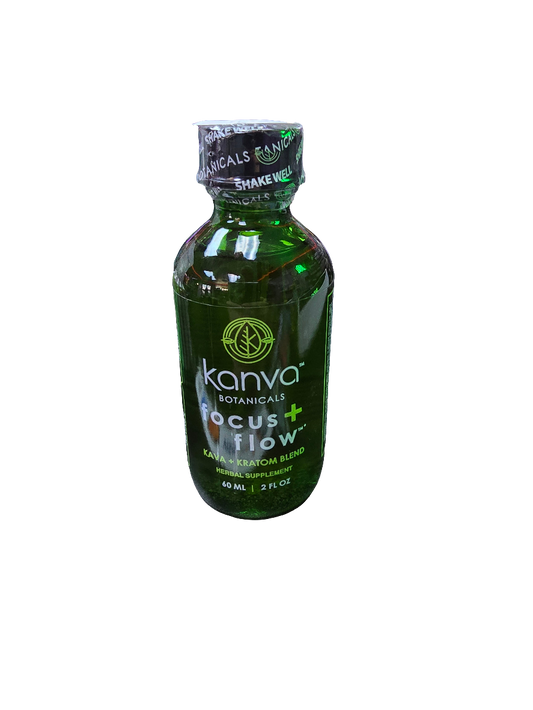Kanva Botanicals Kava + Kratom Focus & Flow Blend - 2oz