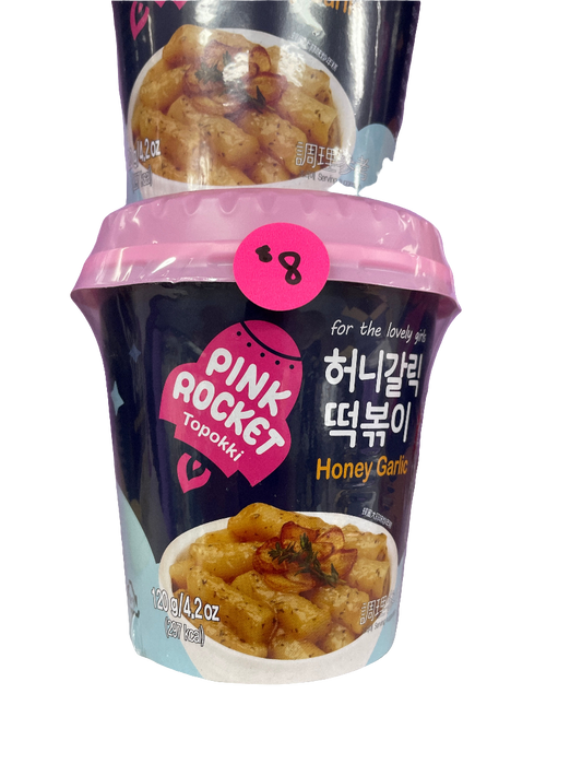 Pink Rocket Tteokbokki - Honey Garlic (China)