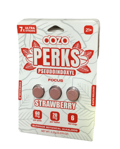 Dozo Perks 7-Pseudoindoxyl - 60mg 3 Tablets - Strawberry
