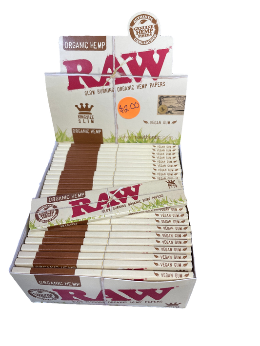 Raw Organic - King Size Slim Papers