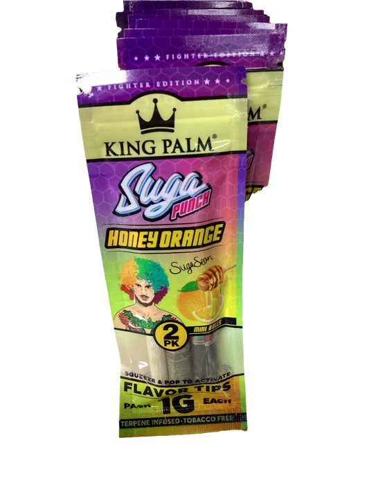 King Palm Suga Punch Honey Orange Mini Palm Rolls (2 pack)